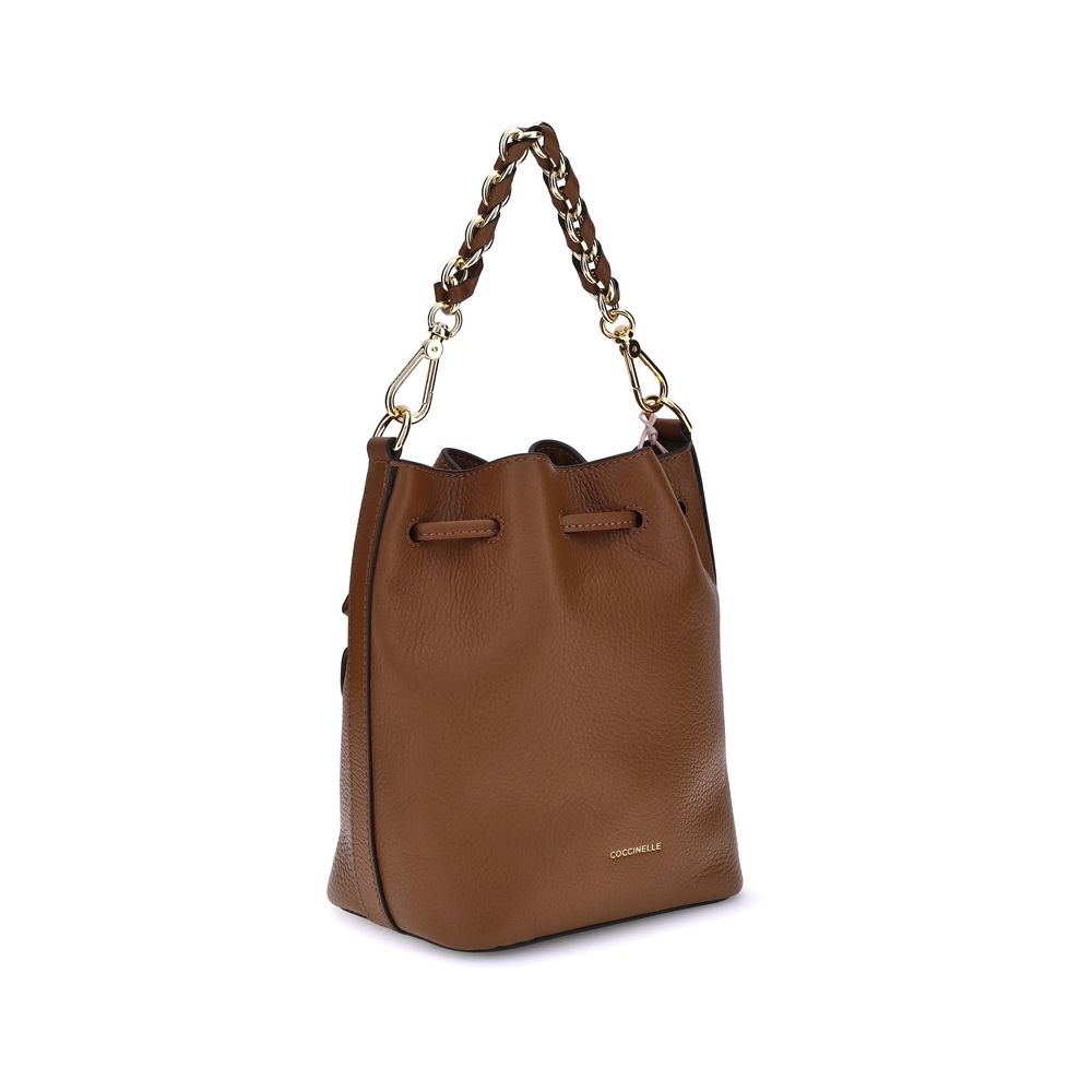 Brown Calf Leather Bos Taurus Backet Bag
