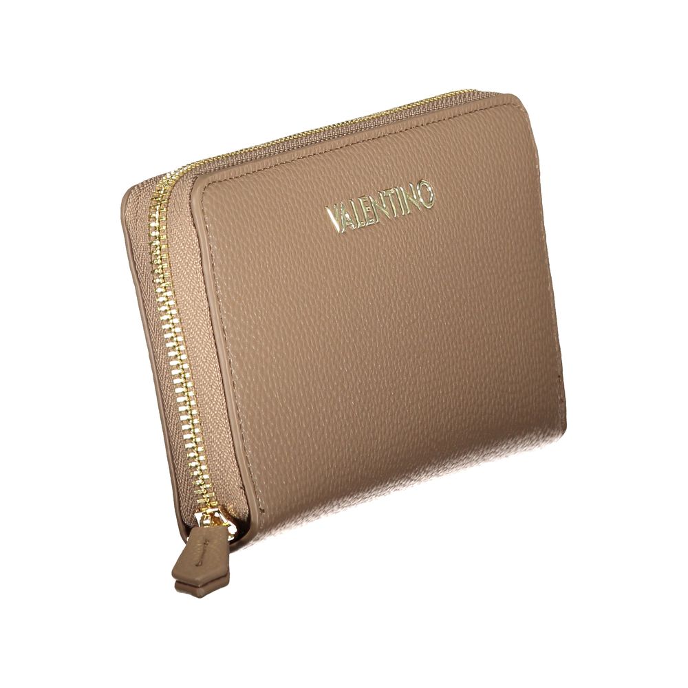 Beige Polyethylene Women Wallet