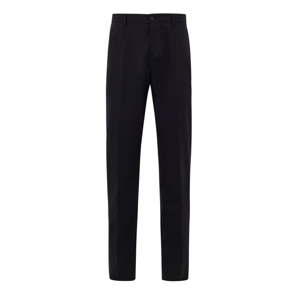 Black Wool Two-Piece Suit