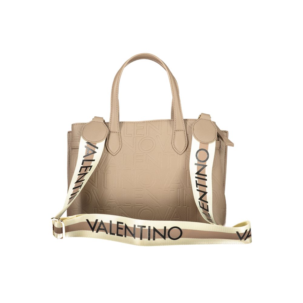 Brown Polyurethane Women's Bag