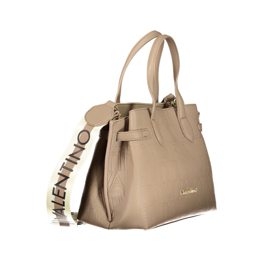 Brown Polyurethane Women's Bag