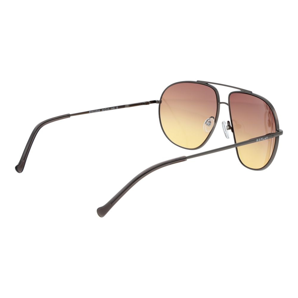 Gray Metal Sunglasses
