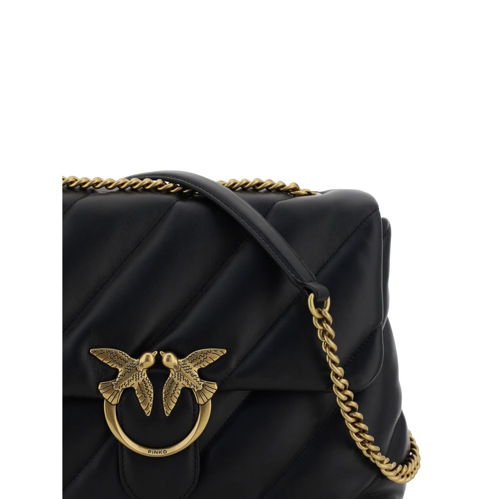 Black Calf Leather Bos Taurus Shoulder Bag