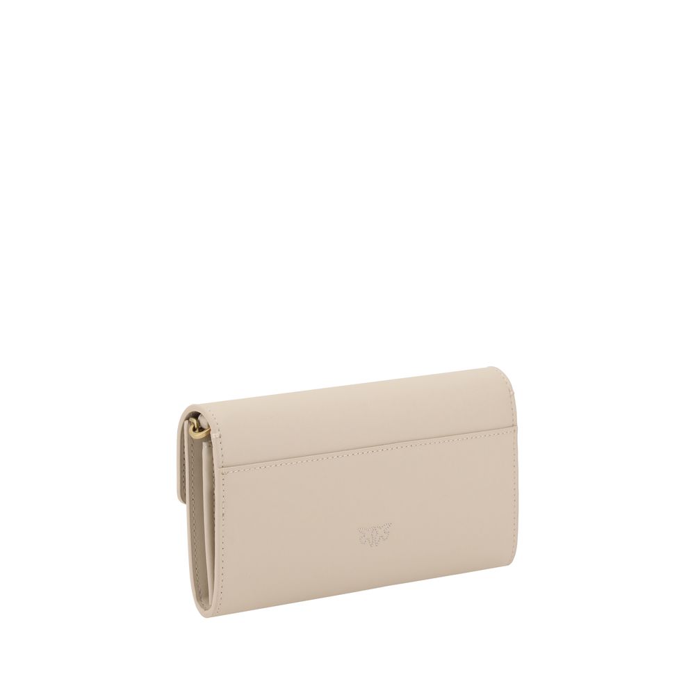 Beige Calf Leather Bos Taurus Wallet