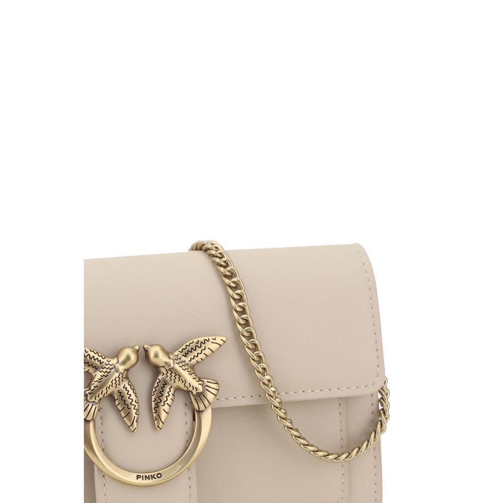 Beige Calf Leather Bos Taurus Wallet
