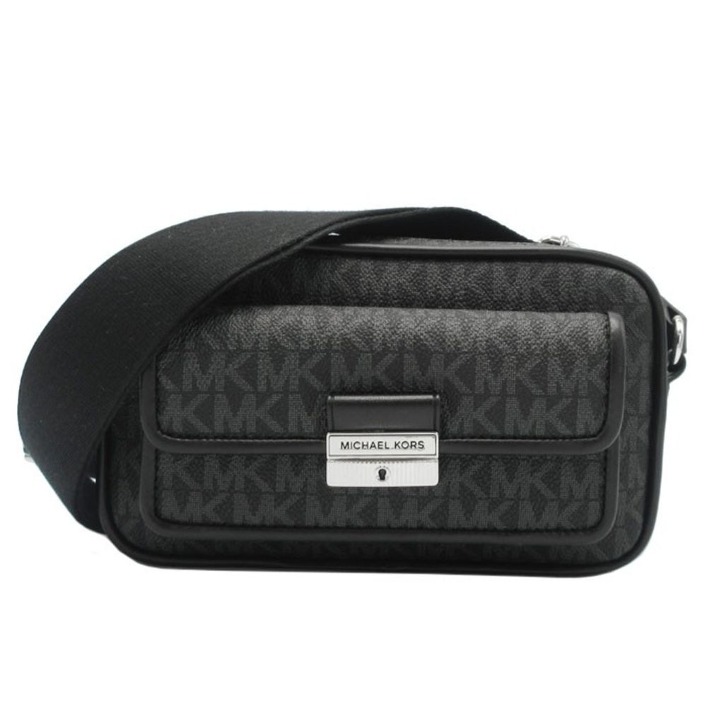 Black Canvas Crossbody Bag