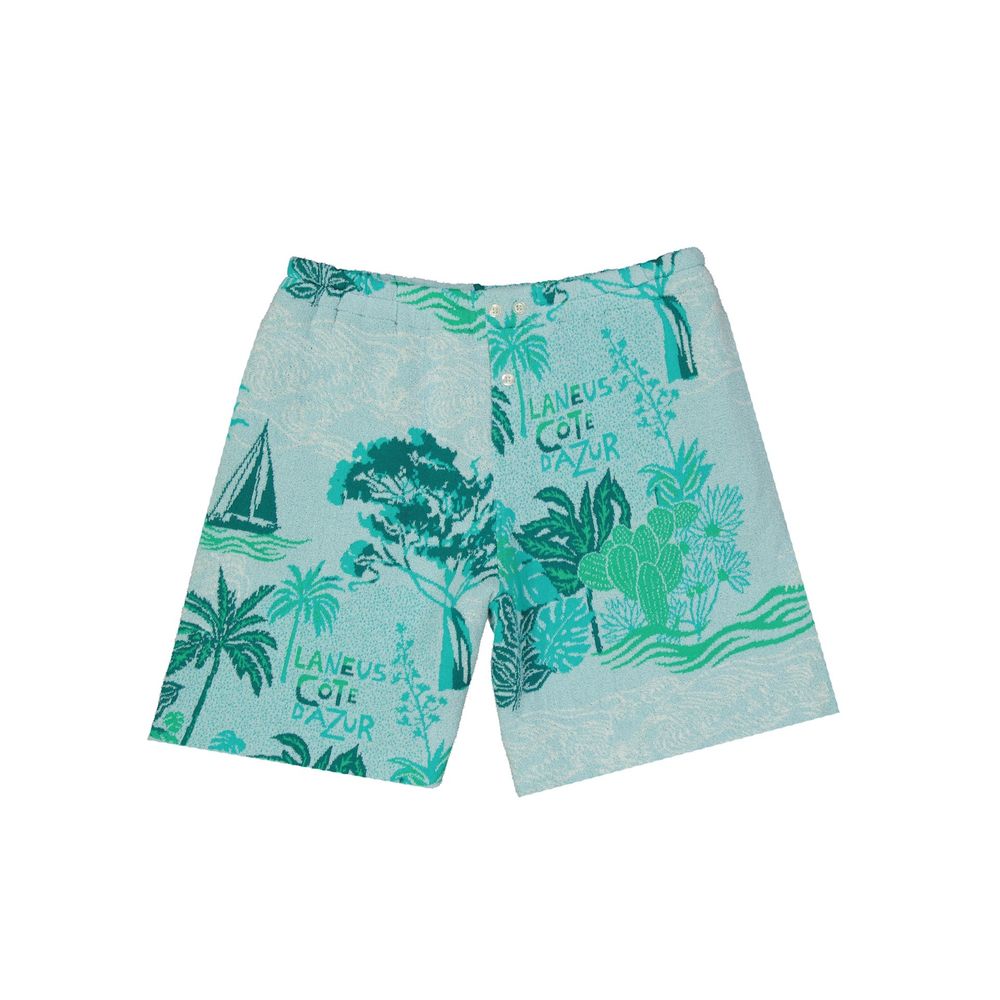 Bicolor Cotton Shorts
