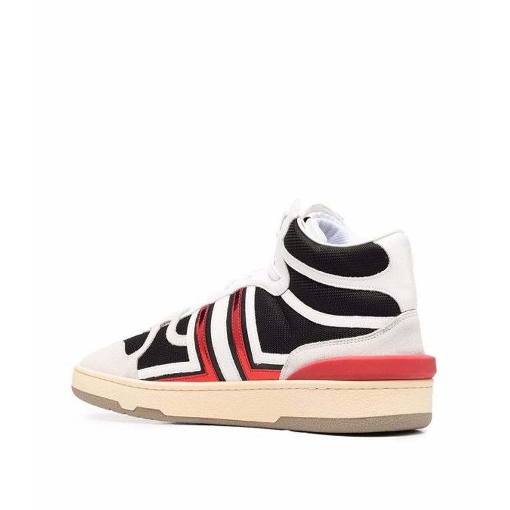 Black Calfskin High Top Sneakers