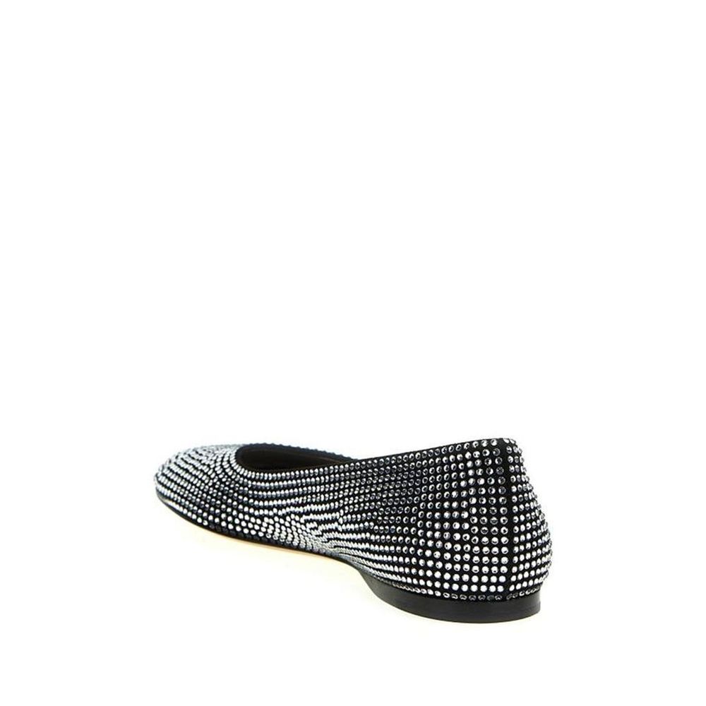 Black Goatskin Ballet Flats