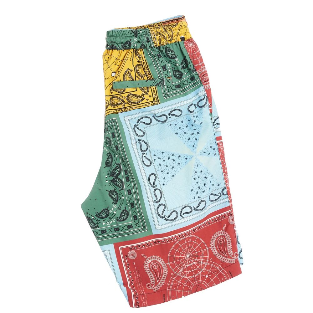 Bicolor Polyamide Shorts