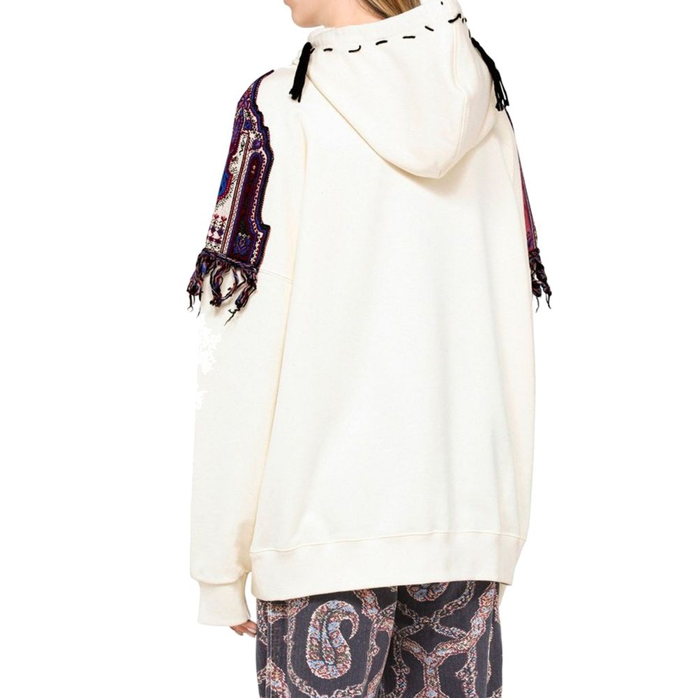 White Cotton Sweatshirt