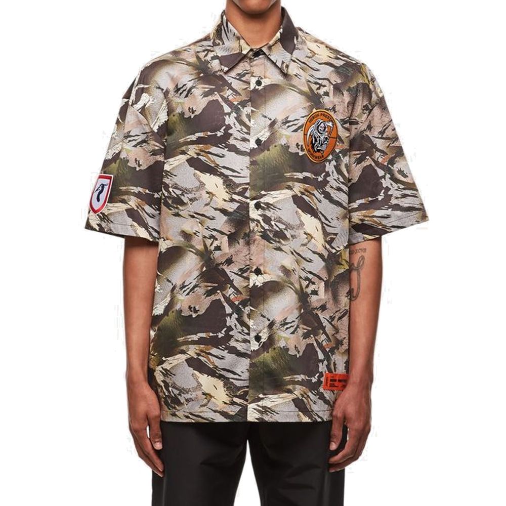 Bicolor Cotton Pattern Shirt