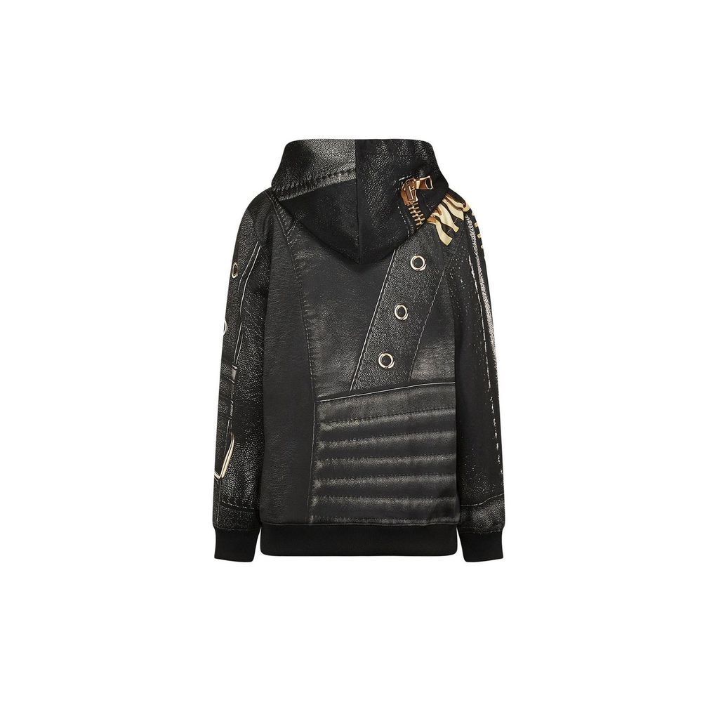 Black Polyester Sweatshirt