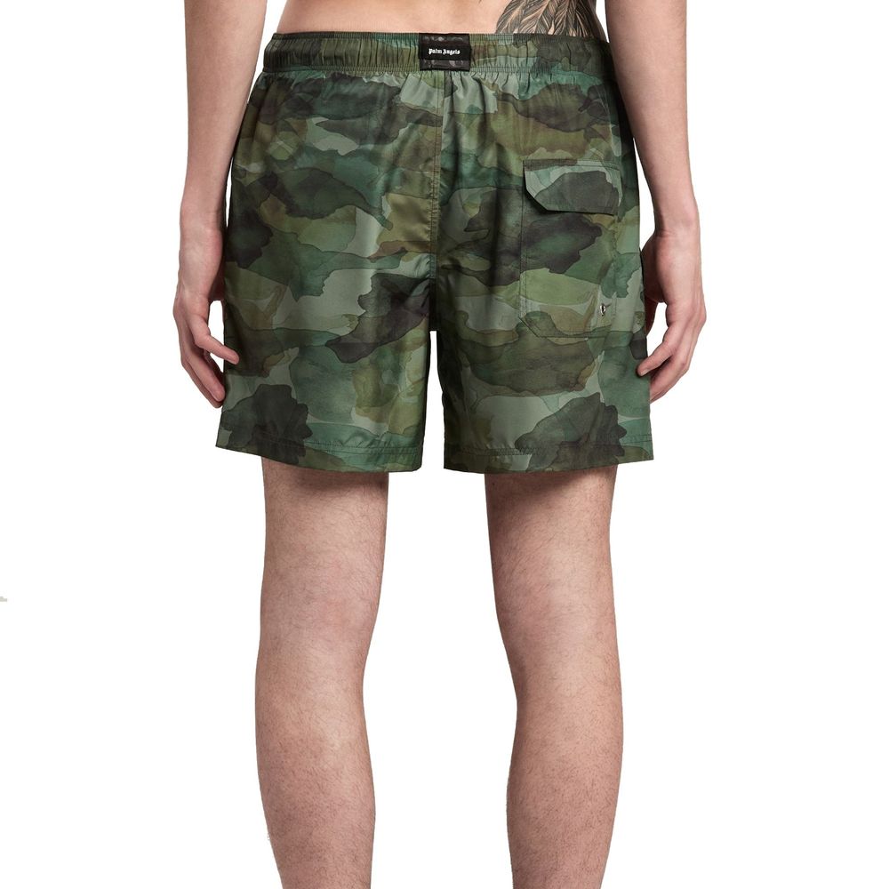 Bicolor Polyester Swim Shorts