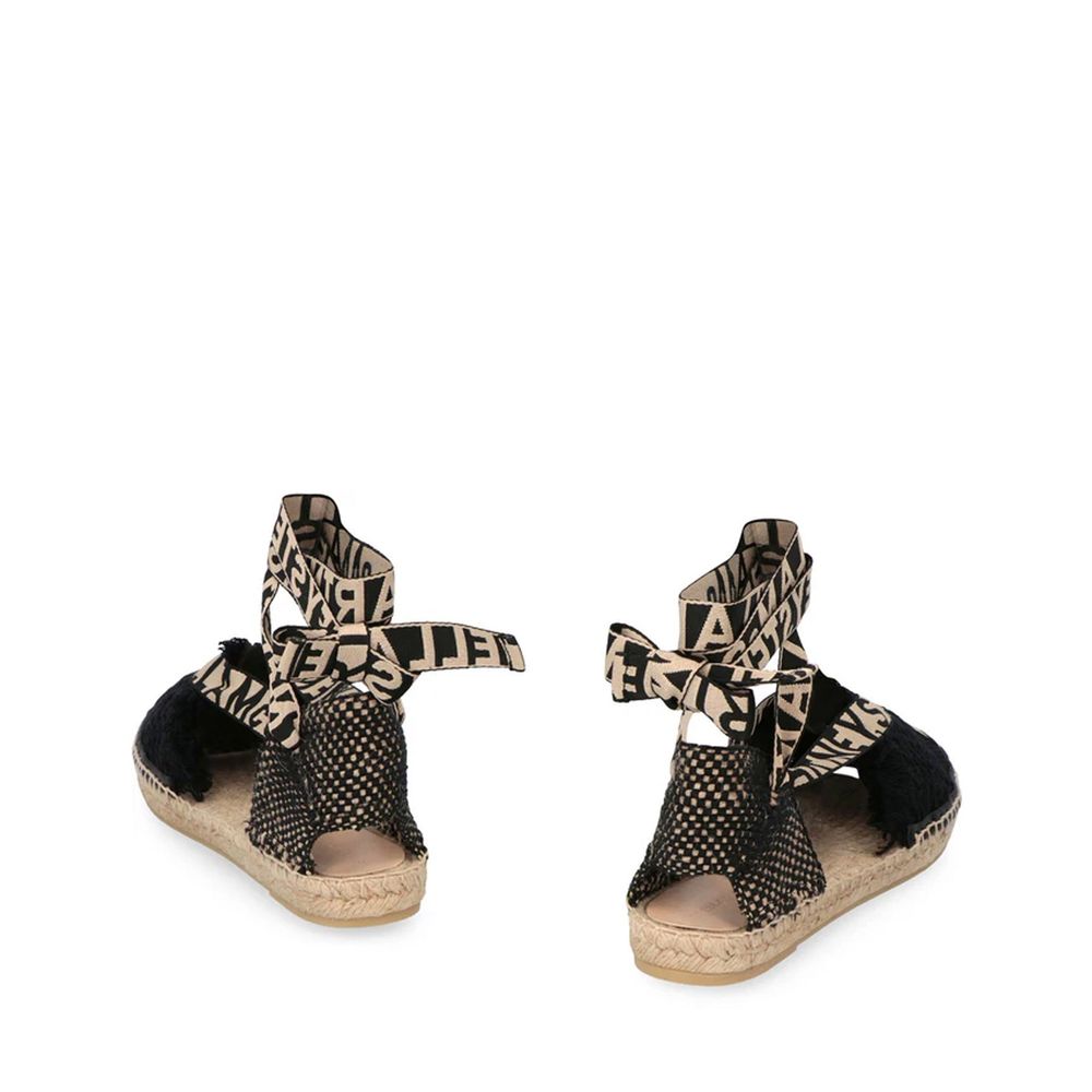 Black Canvas Espadrilles