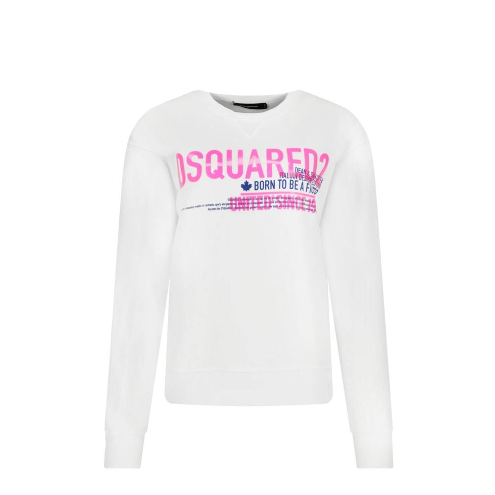 White Cotton Sweatshirt