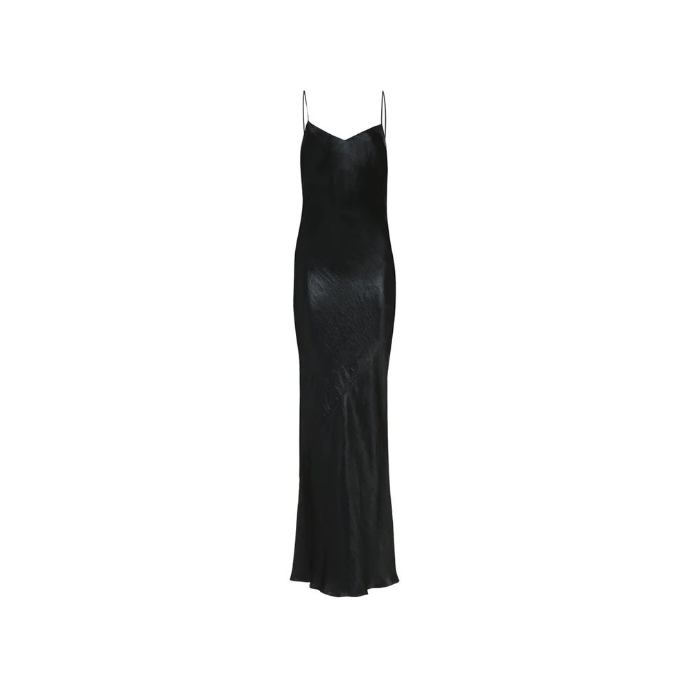 Black Acetate Casual Dress