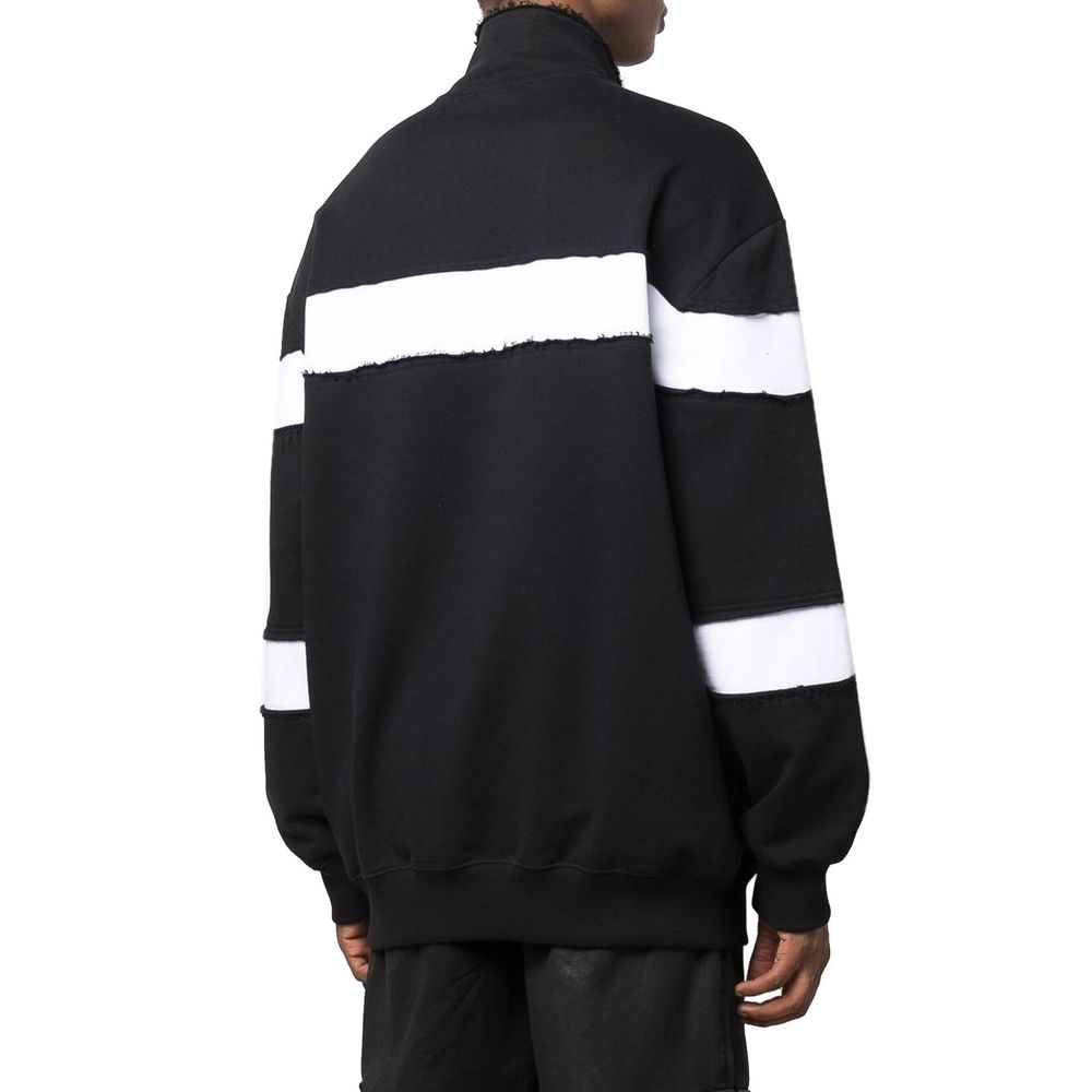 Black Cotton Sweatshirt