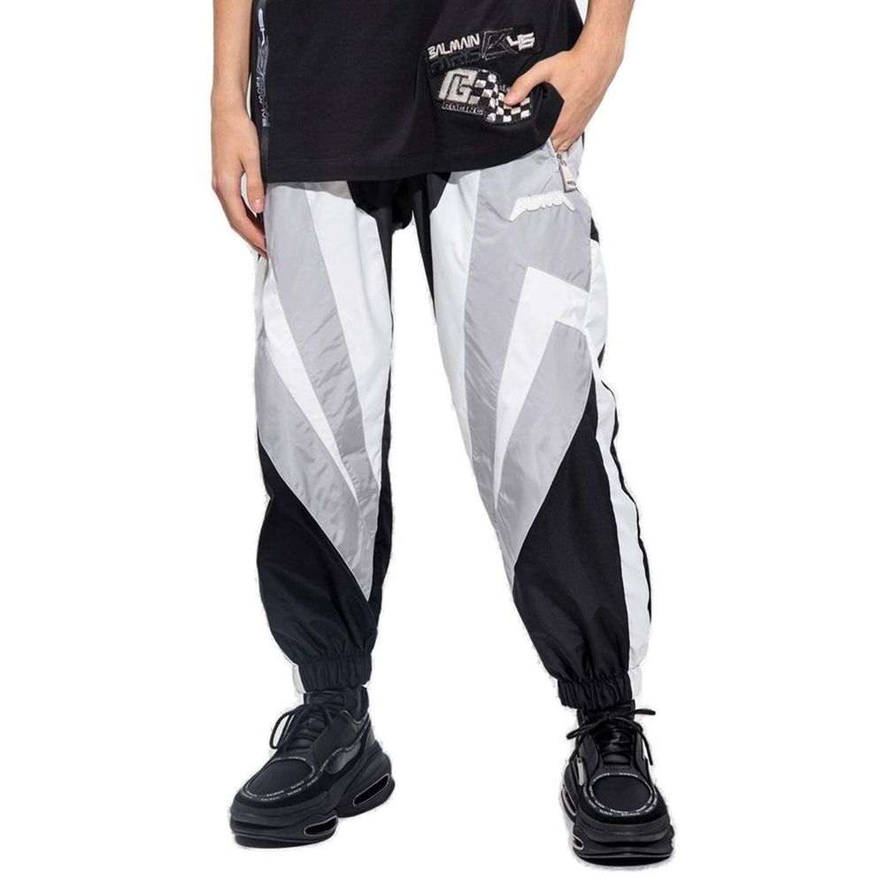 Black Polyester Joggers (Workout Pants)
