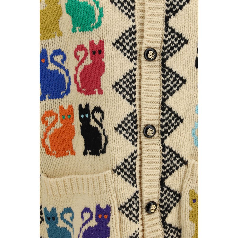 Multicolor Wool Cardigan