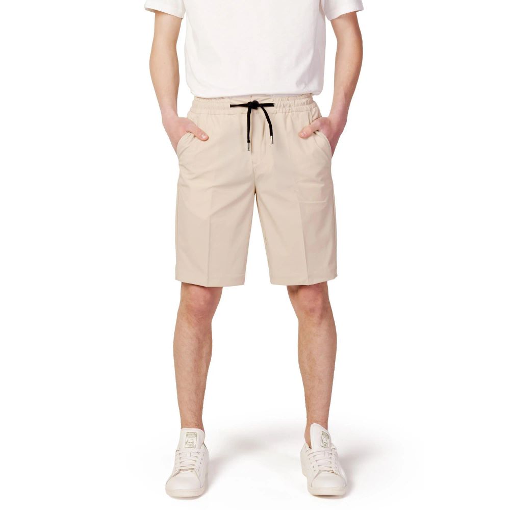Beige Nylon Shorts