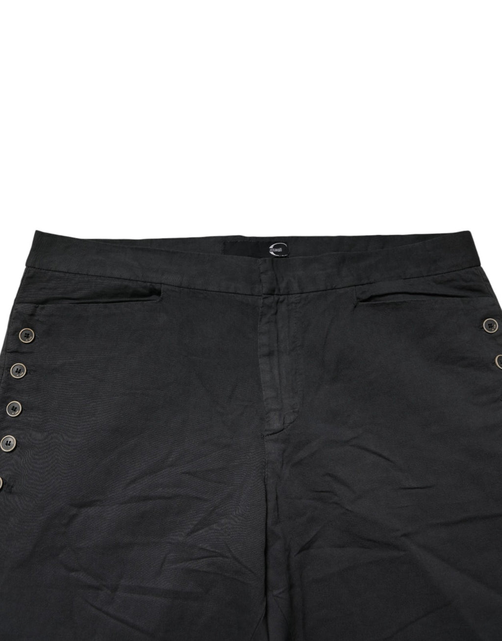 Black Straight Fit Mid Waist Denim Trouser Jeans