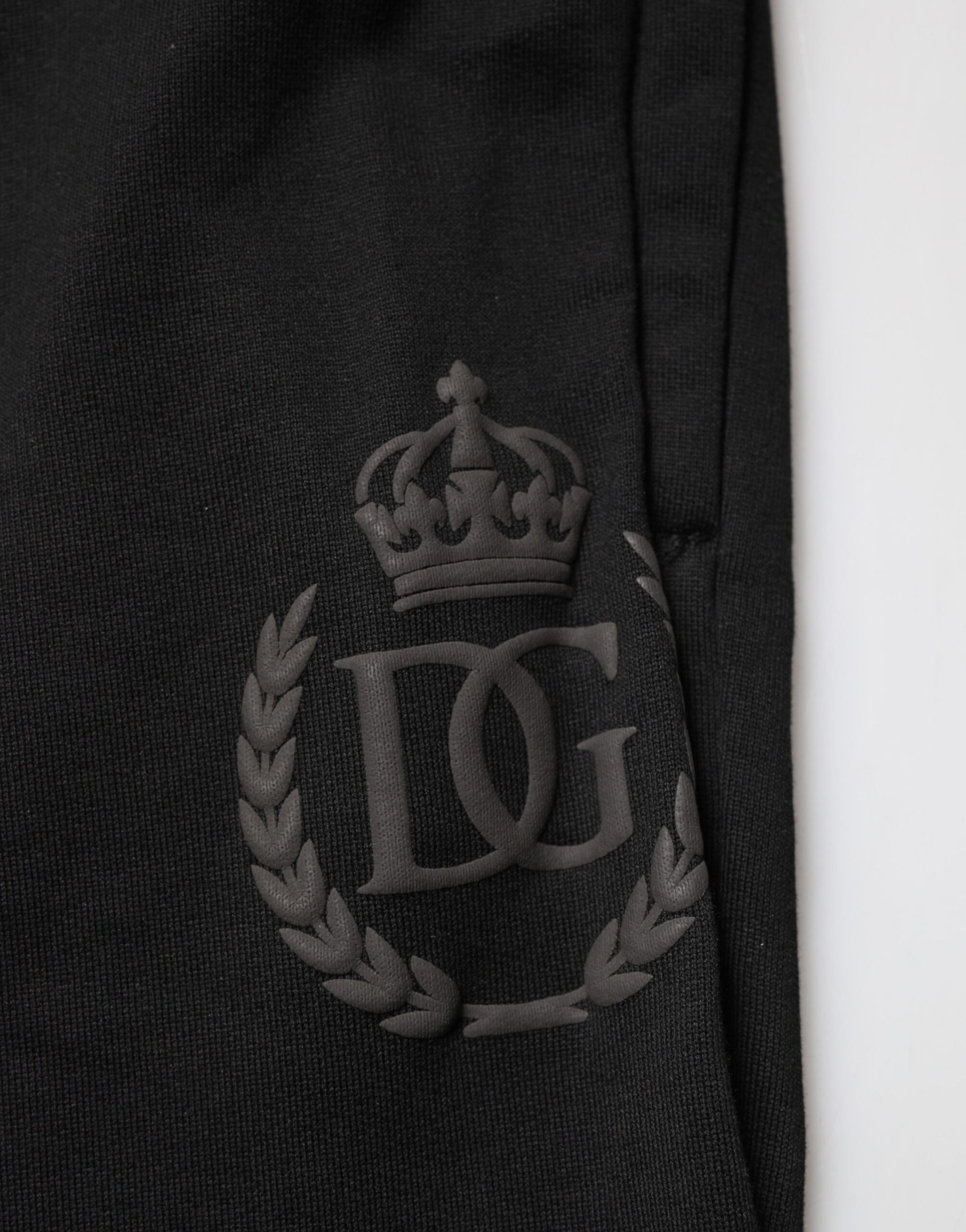 Black Logo Cotton Skinny Jogger Trouser Pants