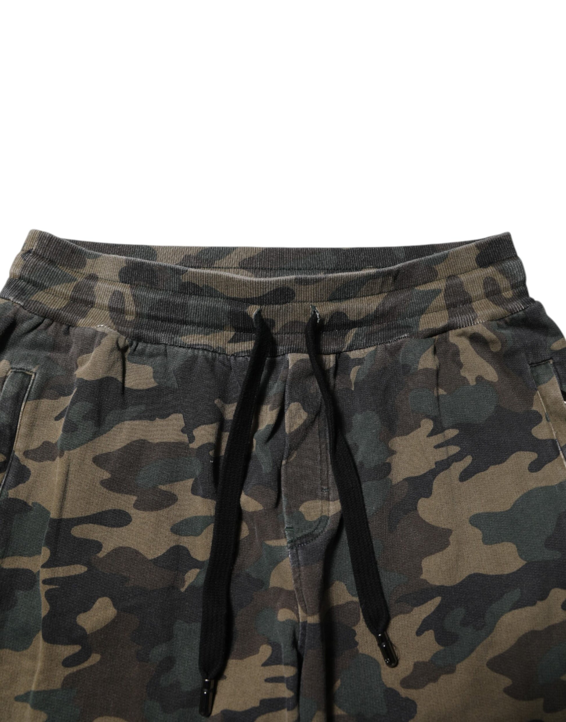 Brown Camouflage Cotton Jogger Trouser Pants