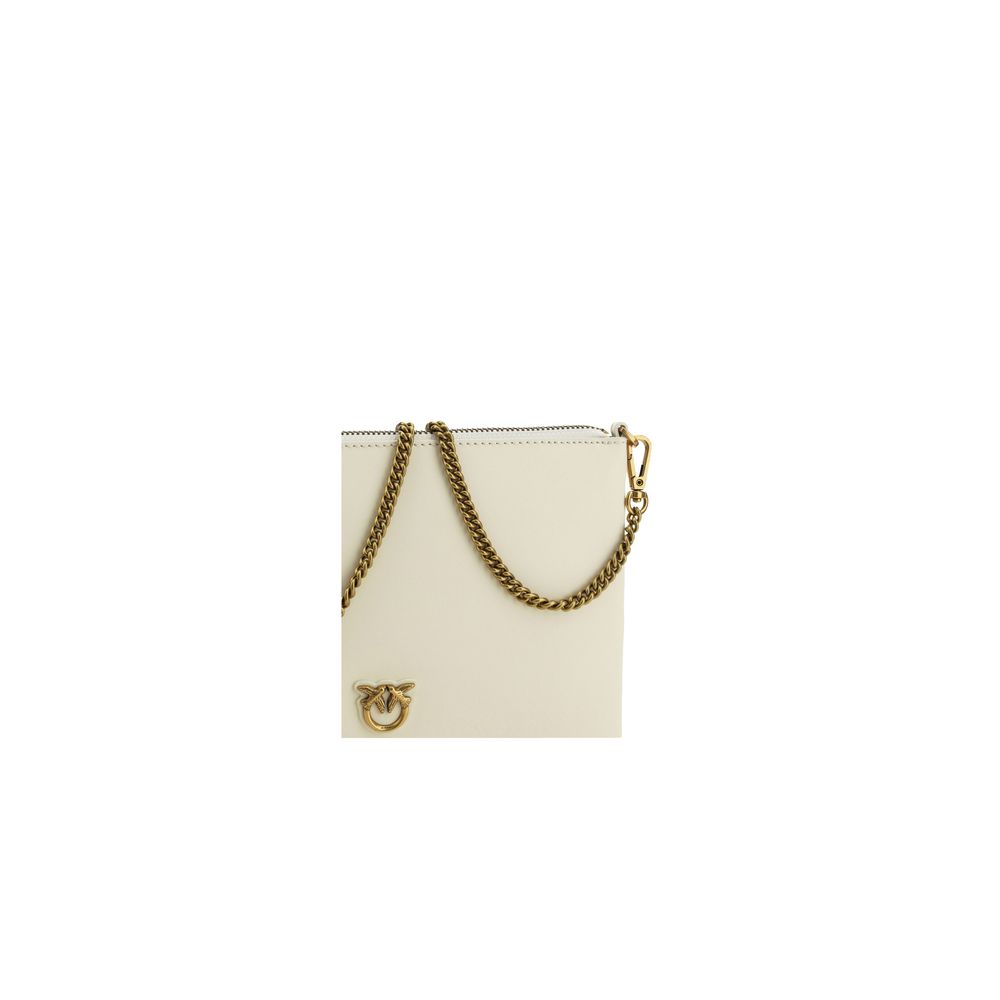 Beige Calf Leather Bos Taurus Shoulder Bag