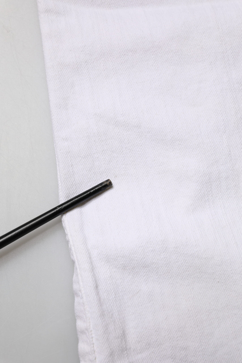 White Low Waist Bootcut Denim Jeans