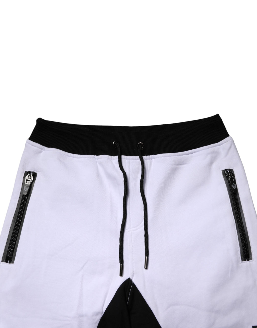 Black White Skinny Jogger Sweatpants Pants