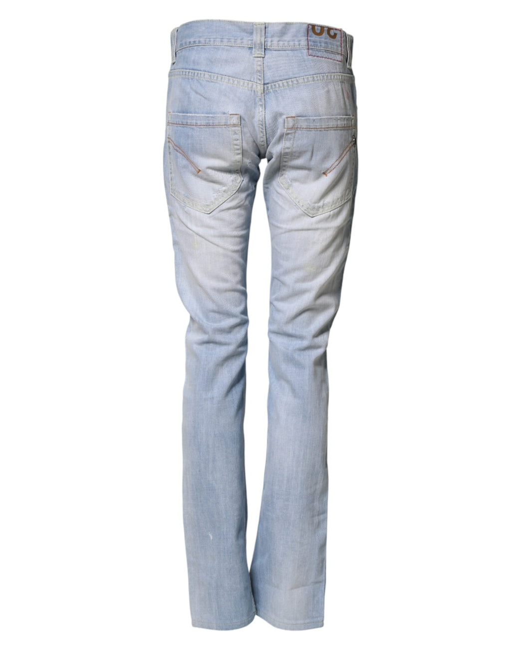 Light Blue Cotton Stretch Straight Denim Trouser Jeans