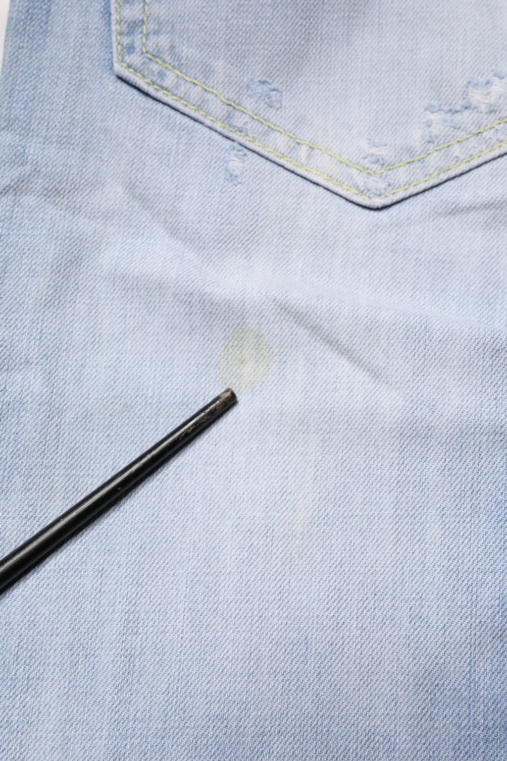 Light Blue Cotton Stretch Straight Denim Trouser Jeans