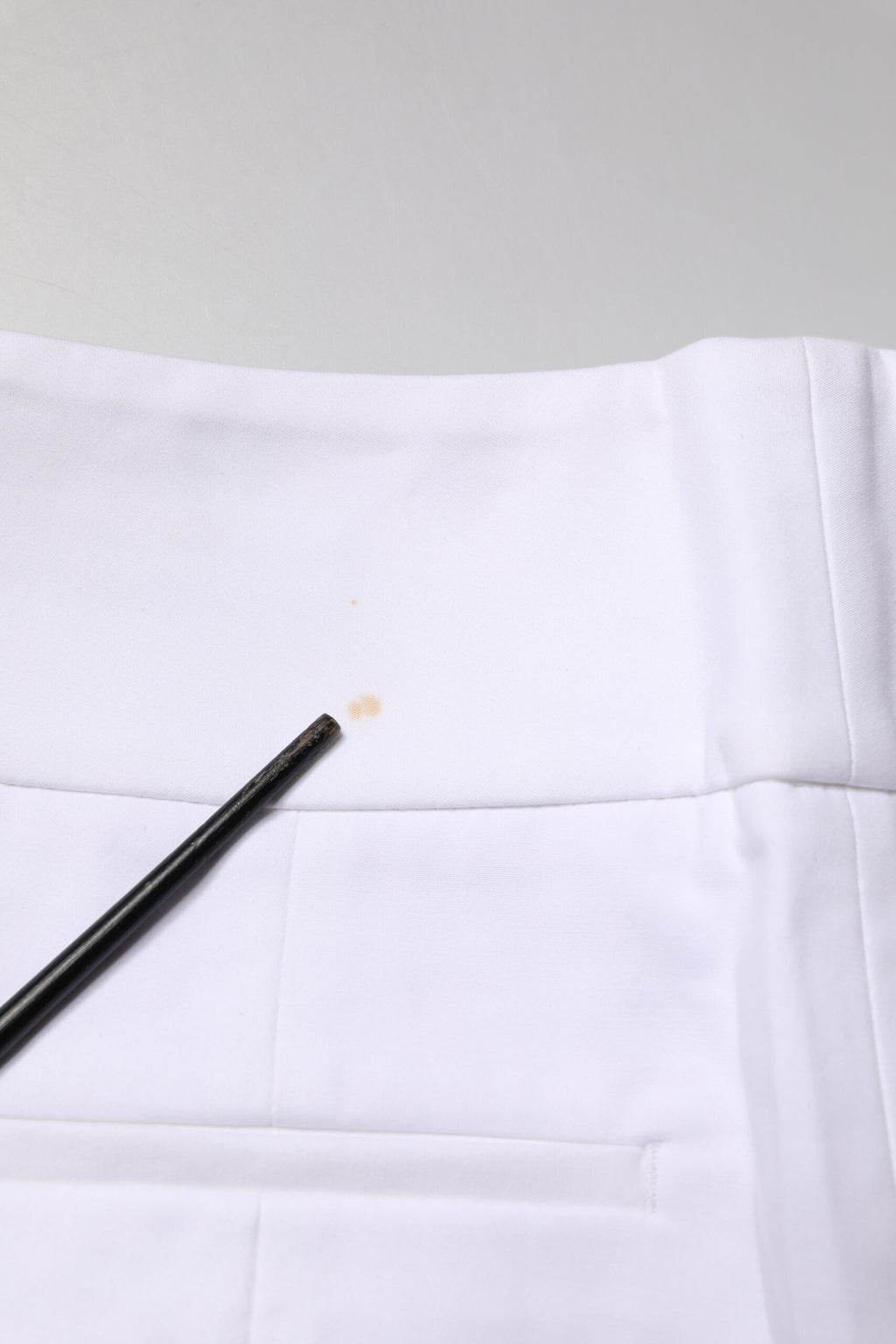 White High Waist Tapered Fit Chino Trouser Pants