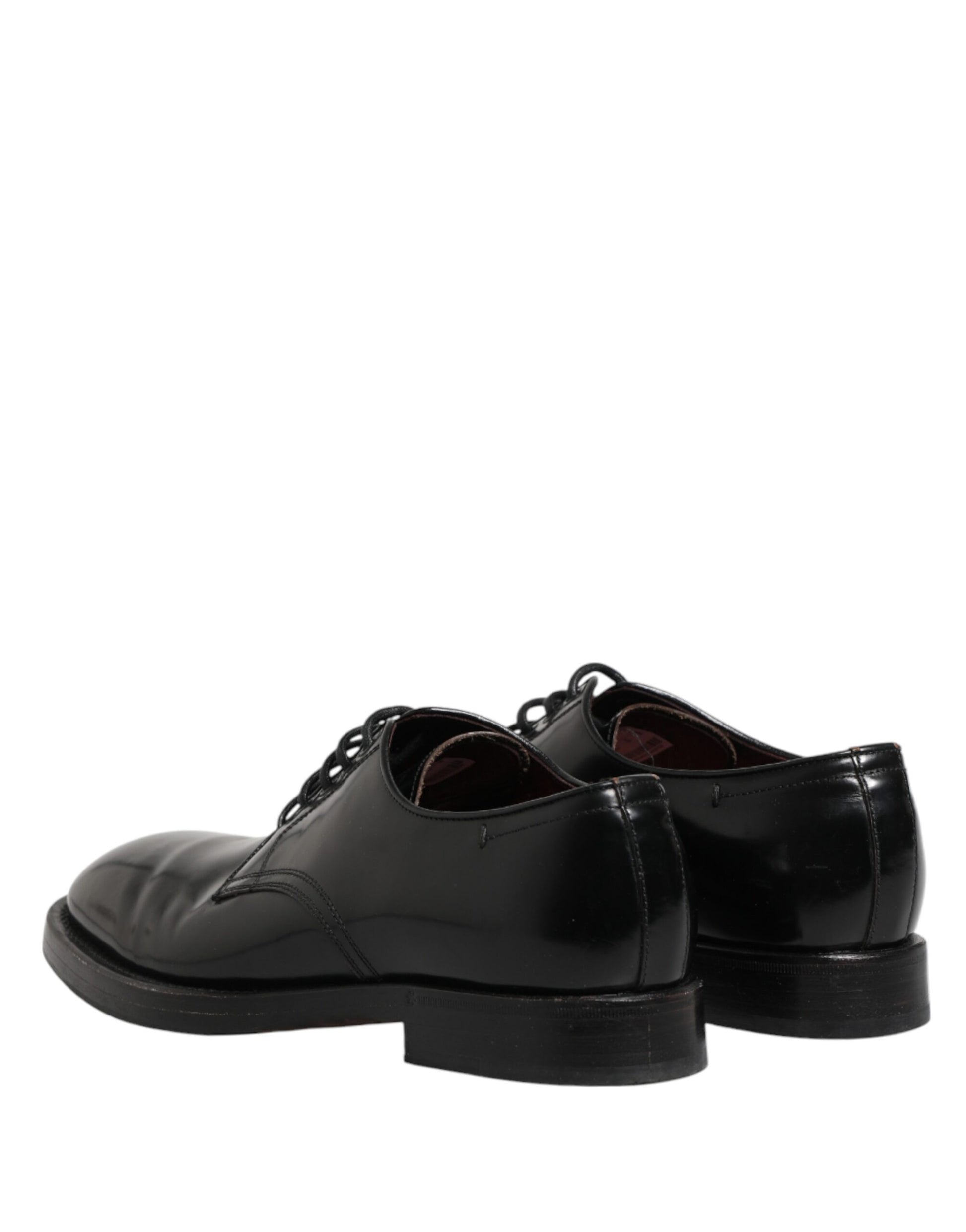 Black Lace Up Leather Dress Derby Men Shoes