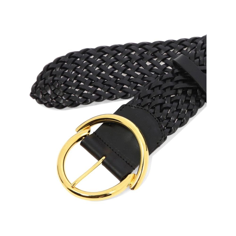 Black Leather Regular Belt