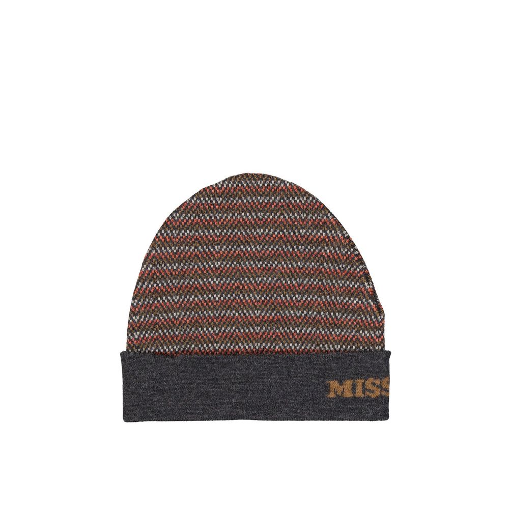 Gray Wool Beanie