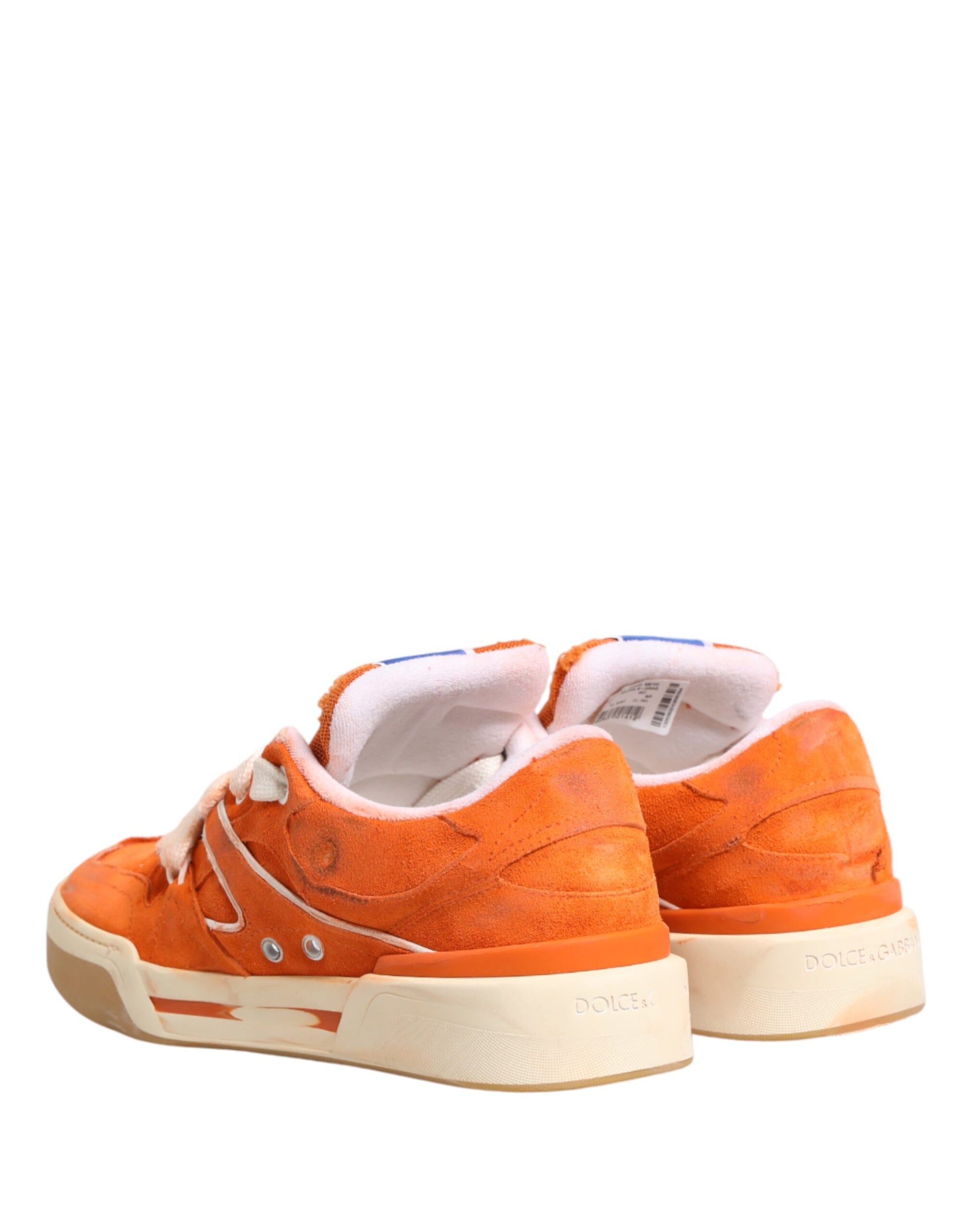Orange Suede New Roma Low Top Sneakers Shoes
