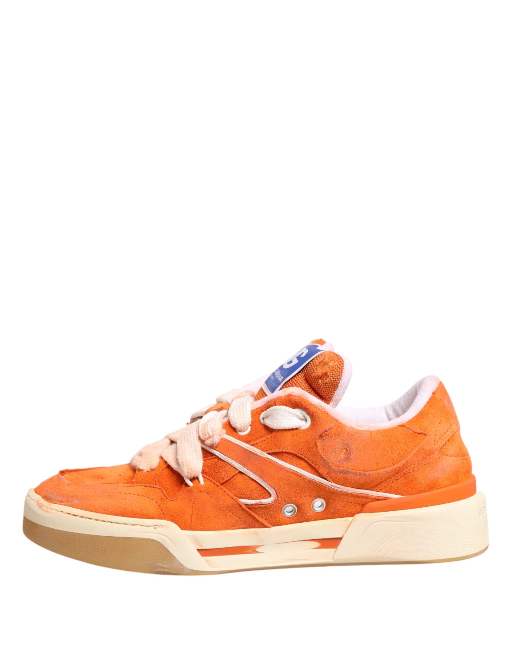 Orange Suede New Roma Low Top Sneakers Shoes
