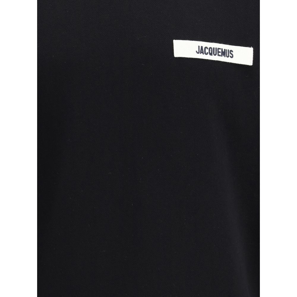 Black Cotton Sweatshirt