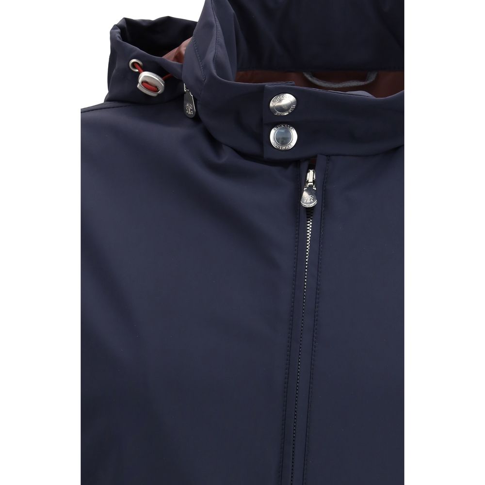 Blue Polyamide Shell Jacket