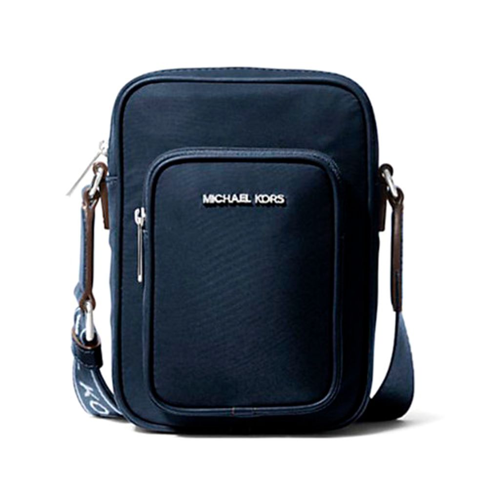 Blue Nylon Crossbody Bag