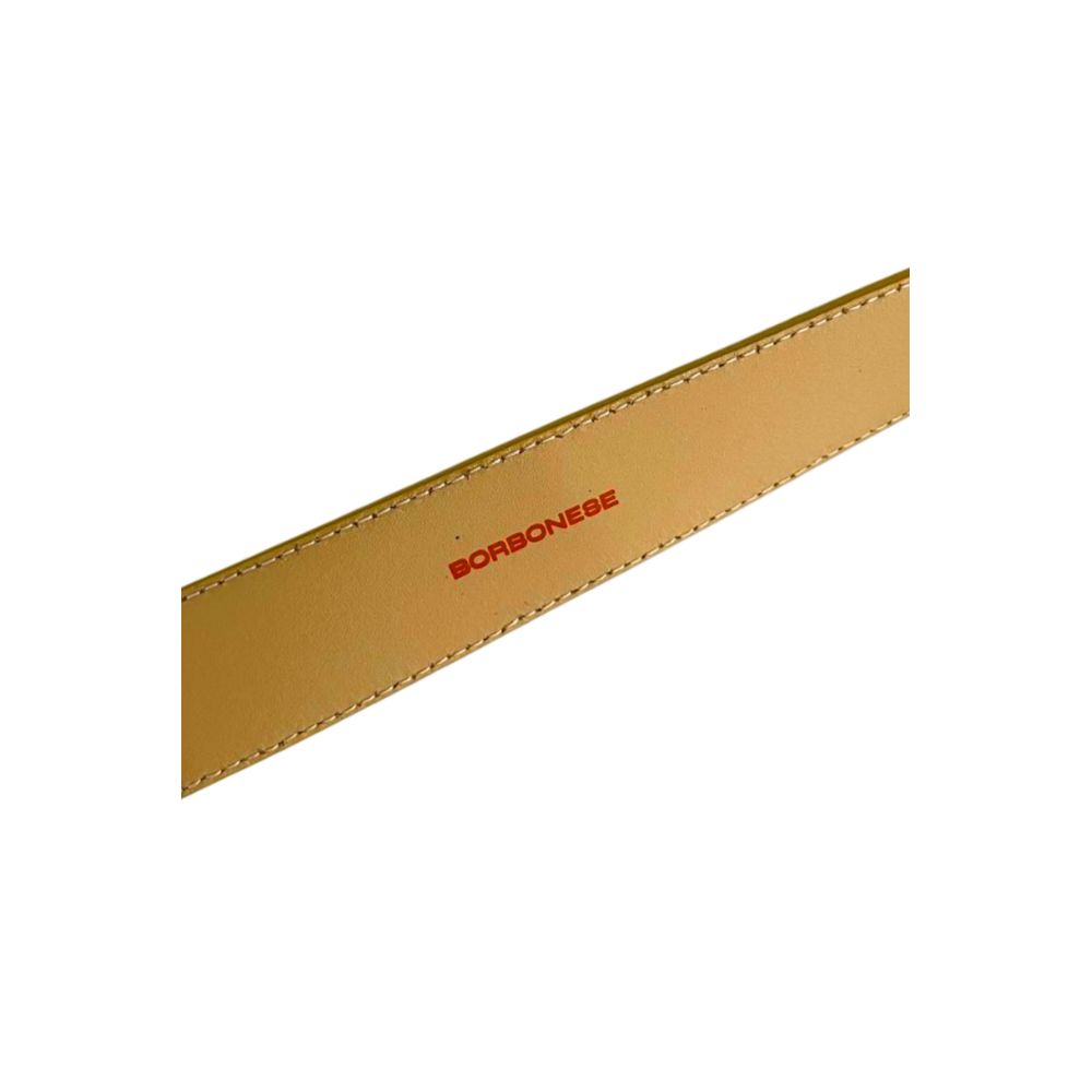 Yellow Leather Women Belt