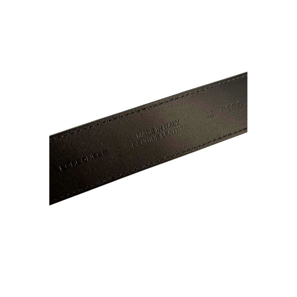 Black Leather Men Belt