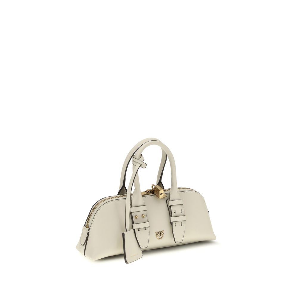 Beige Calf Leather Bos Taurus Handbag