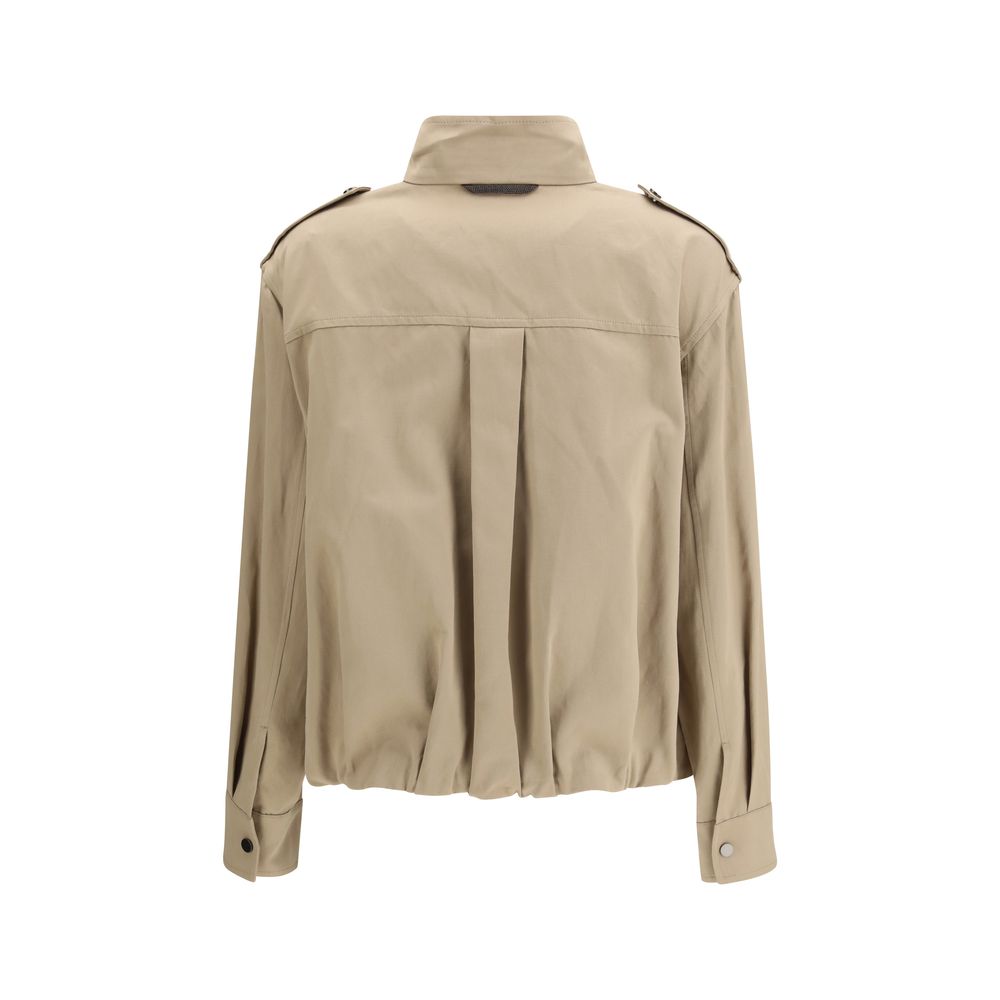 Beige Cotton Coat