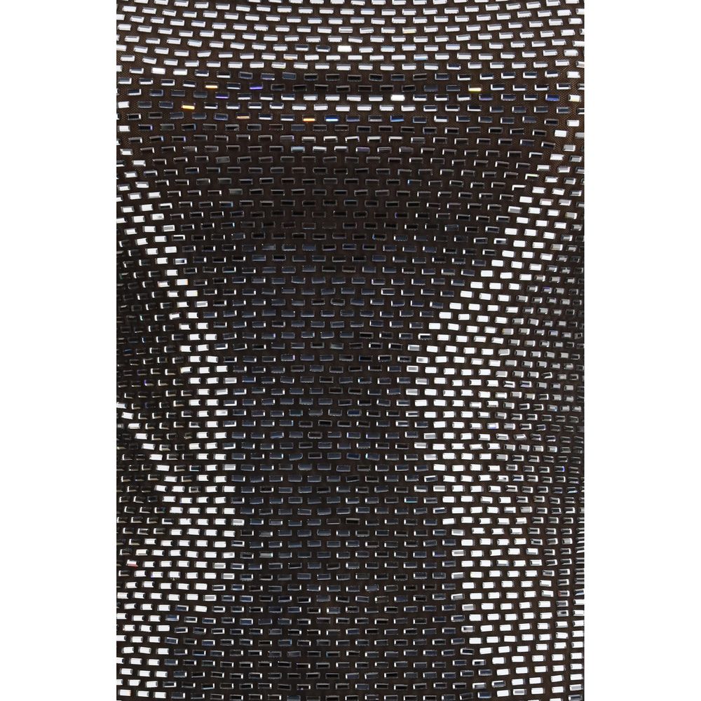 Silver Polyester Cocktail Dress