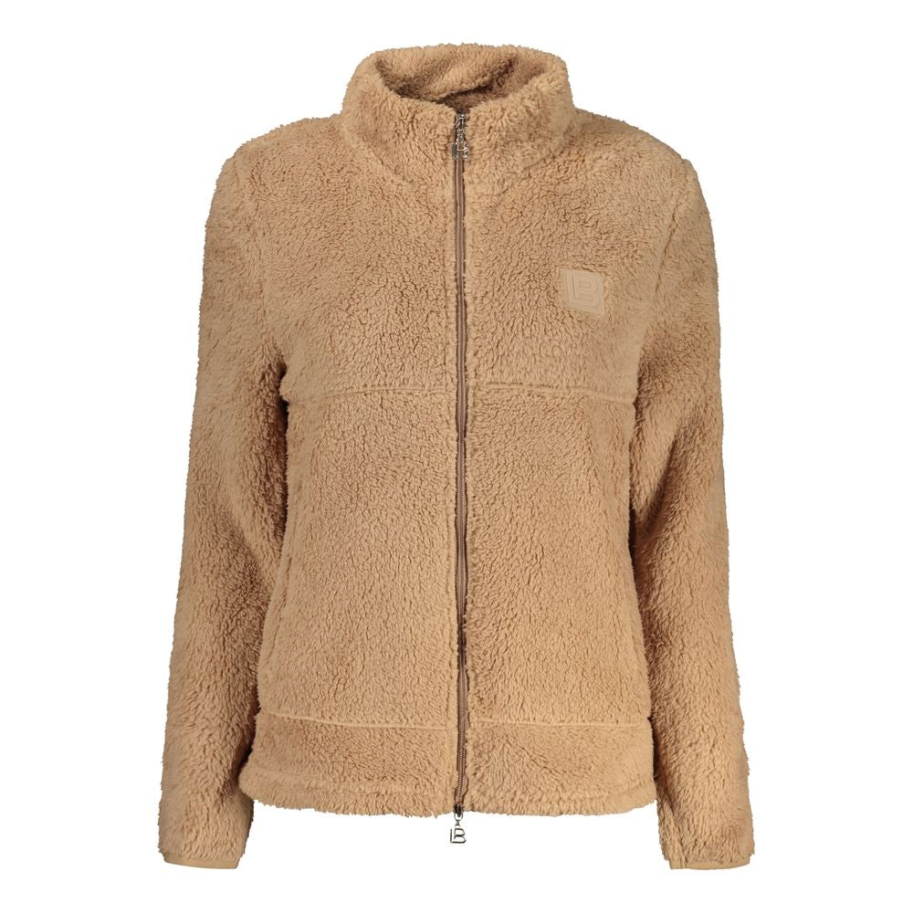 Marrone Polyester Women Sweatshirt