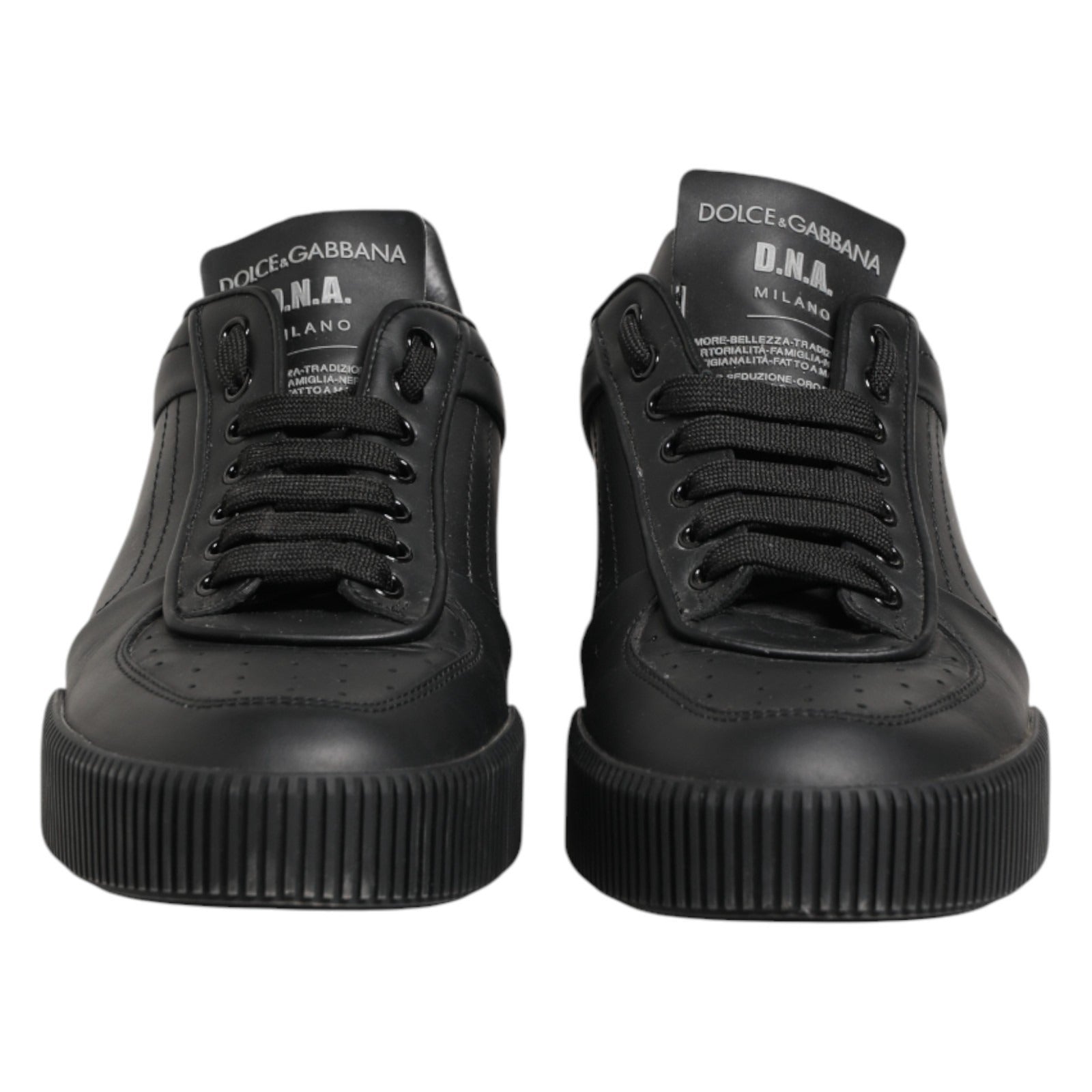 Black MIAMI Calf Low Top Men Sneakers Shoes