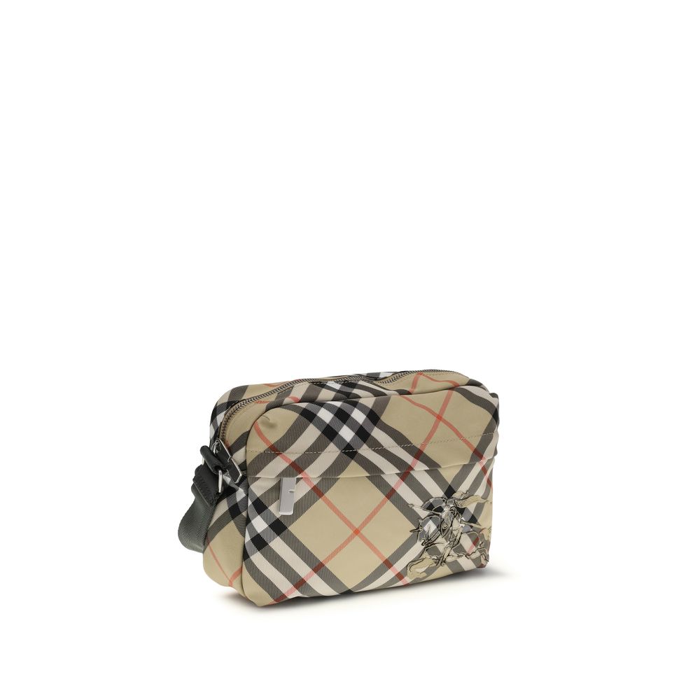 Beige Polyester Shoulder Bag